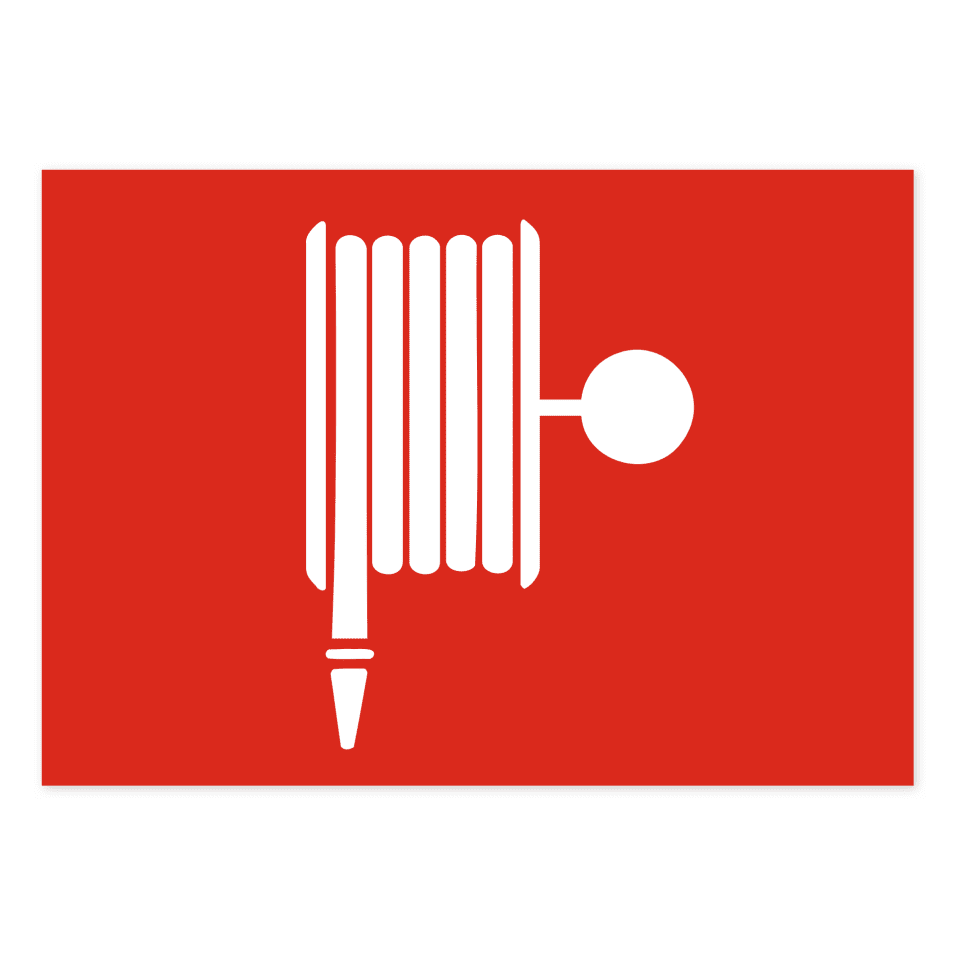 Brandslang (brandpost)-skylten har storleken 297x210mm och tillverkas i materialet Aluminium 0.7mm. Denna standardskylt kan anpassas så att du kan skapa din egen version av skylten.