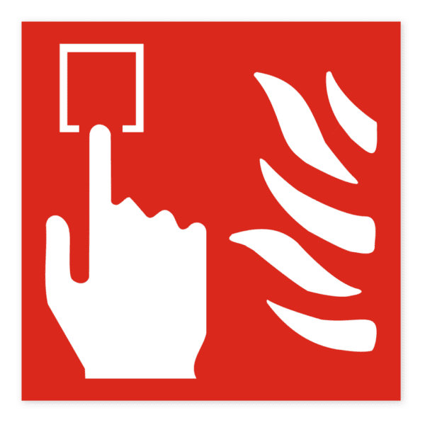 Brandlarmsknapp (SS3611)-skylten har storleken 210x210mm och tillverkas i materialet Aluminium 0.7mm. Denna standardskylt kan anpassas så att du kan skapa din egen version av skylten.